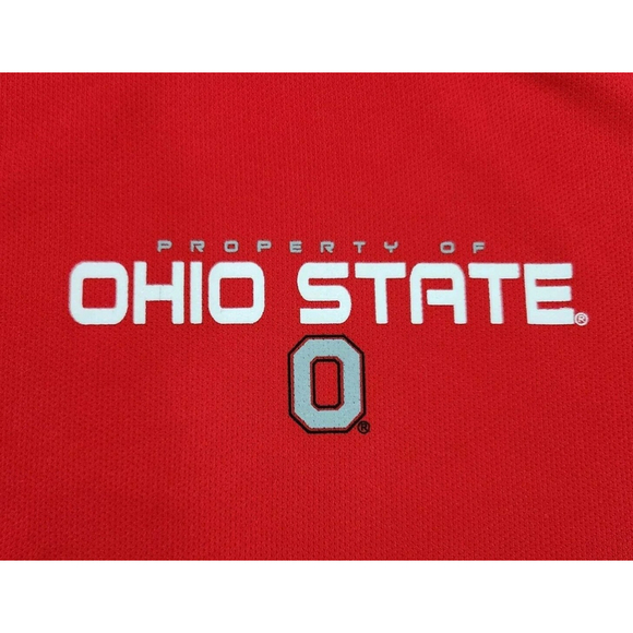 Ohio State University Buckeyes Mens Shirt XL NCAA Short Sleeves Activewear - Picture 3 of 5